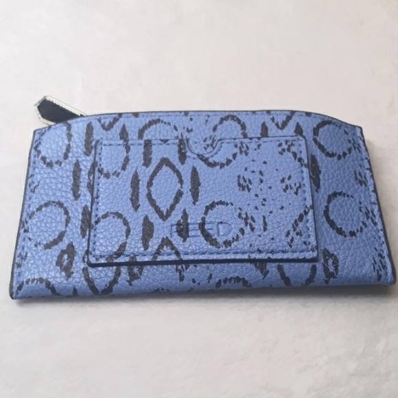 Reed Krakoff French Blue Viper small zippered wallet  (6 x 3 inches) - Picture 2 of 11